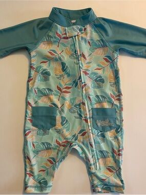 UV Skinz Baby Rashguard/Swimsuit & Hat 3-6M